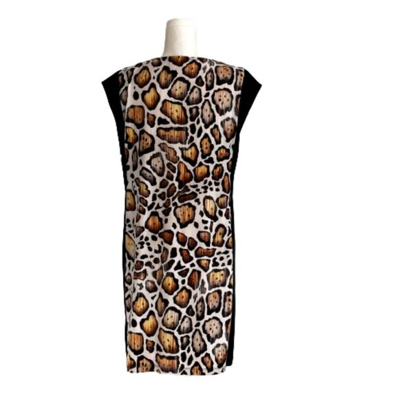 Peter Nygard Dress Cheetah Animal Print Jersey Stretch Dress Size MP NEW - Picture 5 of 12